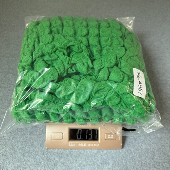 Eri + Ali Textured Square Bright Green Top Puff Sleeves Blouse Womens Size 3X - Picture 13 of 14